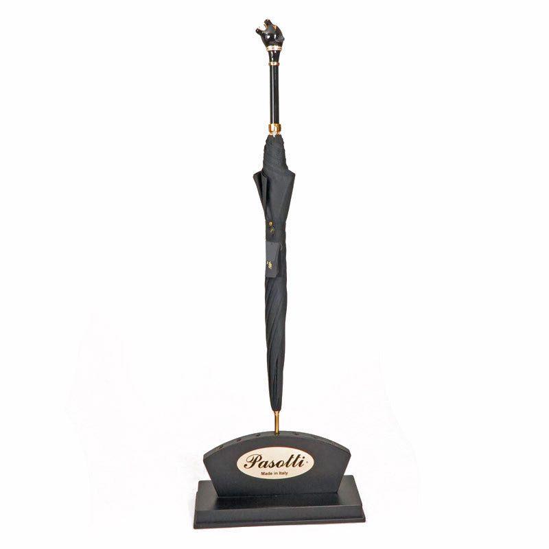 Black umbrella with black panther