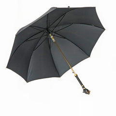 Black umbrella with black panther