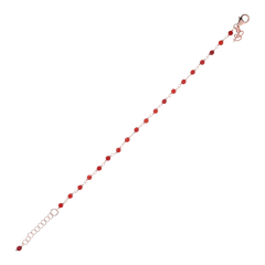 Rosé bracelet with ruby ​​agate