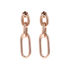 Orecchini pendenti a catena rosè