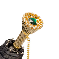 Peacock pattern folding umbrella