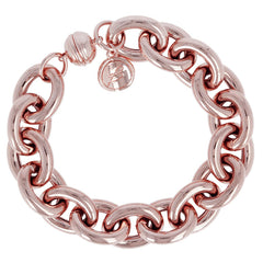 Bracciale rosè a catena grossa