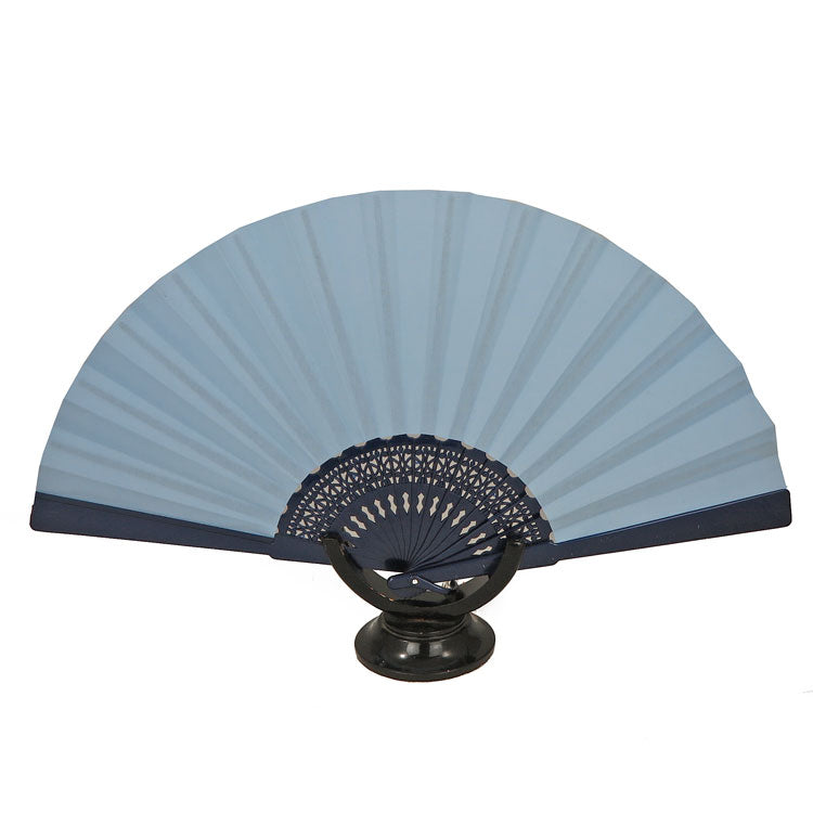 Ventaglio in cotone celeste
