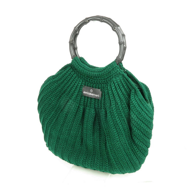 Dark green wool bag