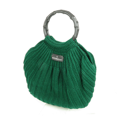 Dark green wool bag