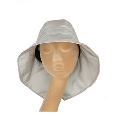 Pearl gray rain hat