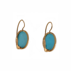Orecchini in oro con turchese