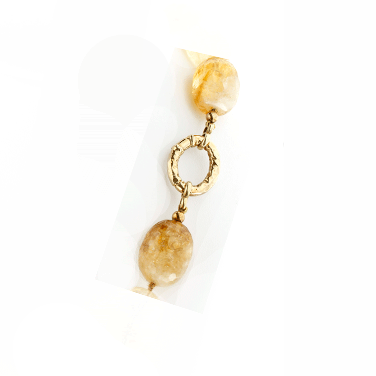 Citrine topaz necklace
