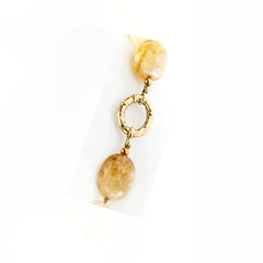 Citrine topaz necklace