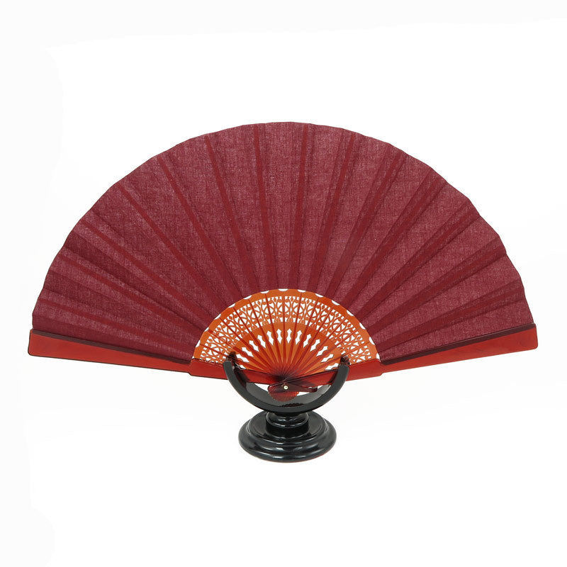 Ventaglio in cotone bordeaux