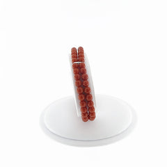 Bracciale in corallo rosso a due fili