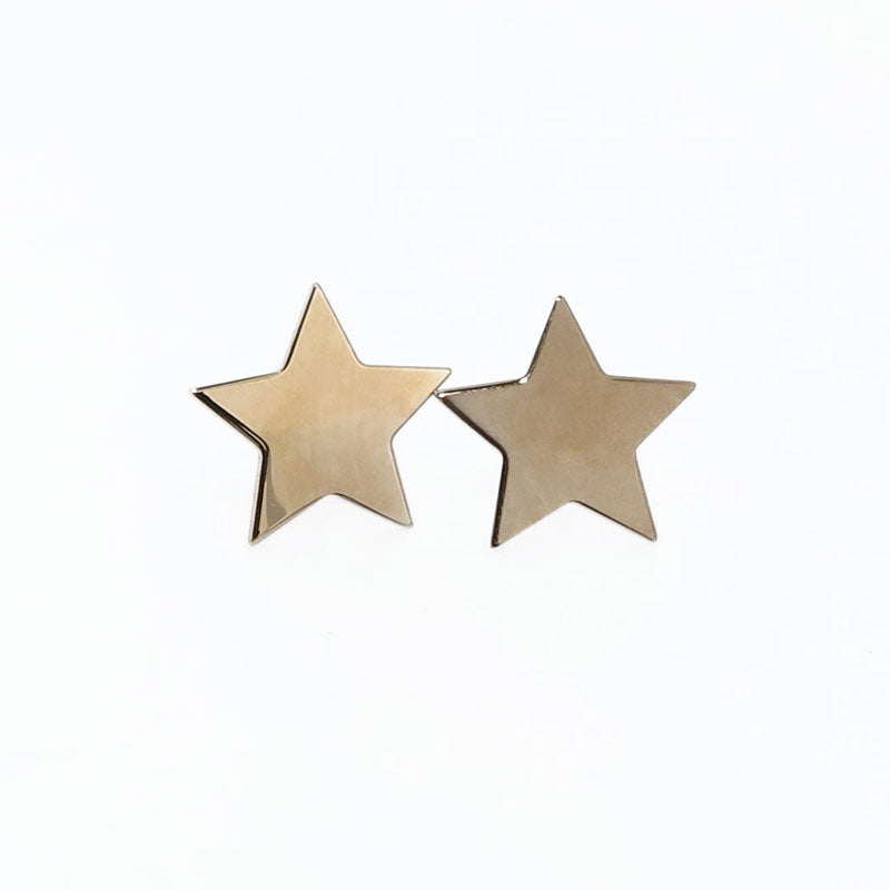 Orecchini a forma di stella in argento placcato oro rosa