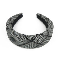 Prince of Wales and sequins domed headband