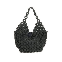 Borsa a uncinetto nera